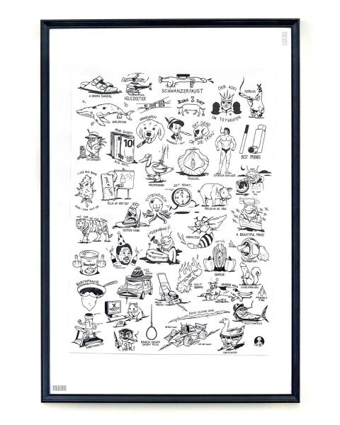 Junkie Tattoos Poster 50x70cm
