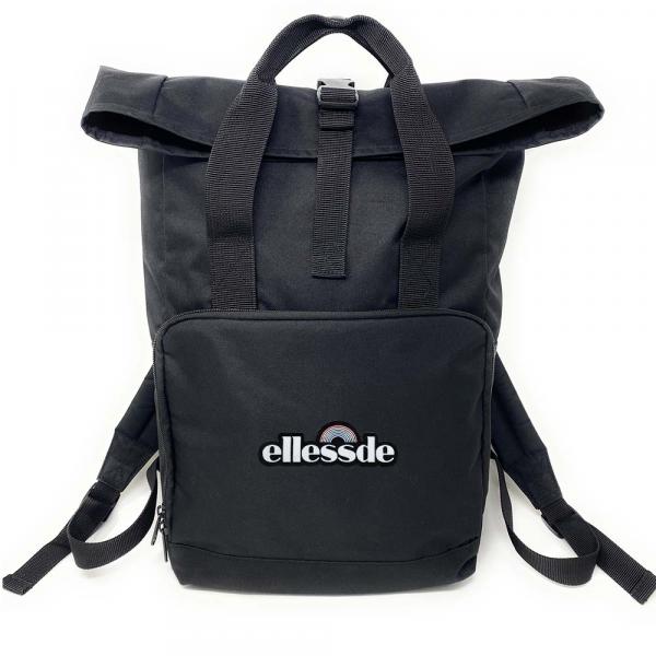 Ellessde / LSD - Rucksack, Twin Handle Roll-Top Backback, schwarz