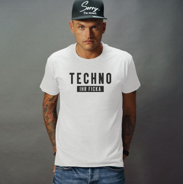 Techno ihr Ficka Herren Basic T-Shirt