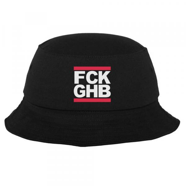 FCK GHB - Flexfit Fischerhut Schwarz - Kite