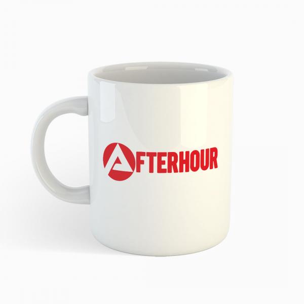 Agentur für Afterhour - Weiße Tasse