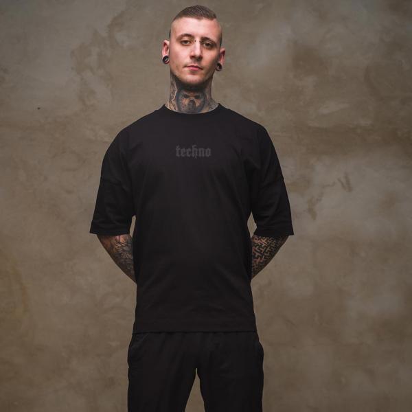 Black Techno - Premium Oversize T-Shirt