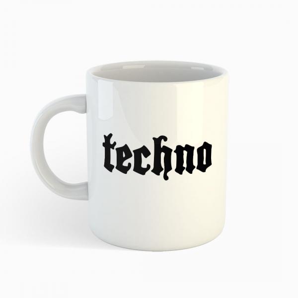 Old Techno - Tasse weiß