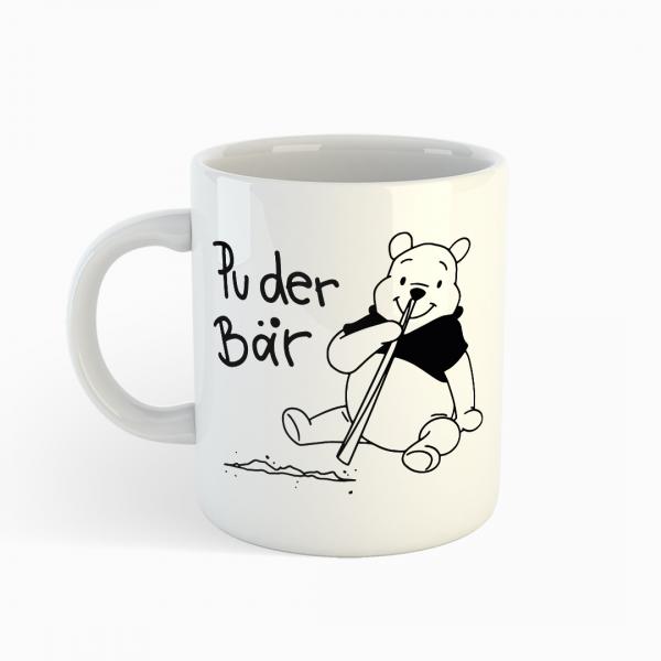 Puder Bär - Tasse weiß - Junkie Tattoos